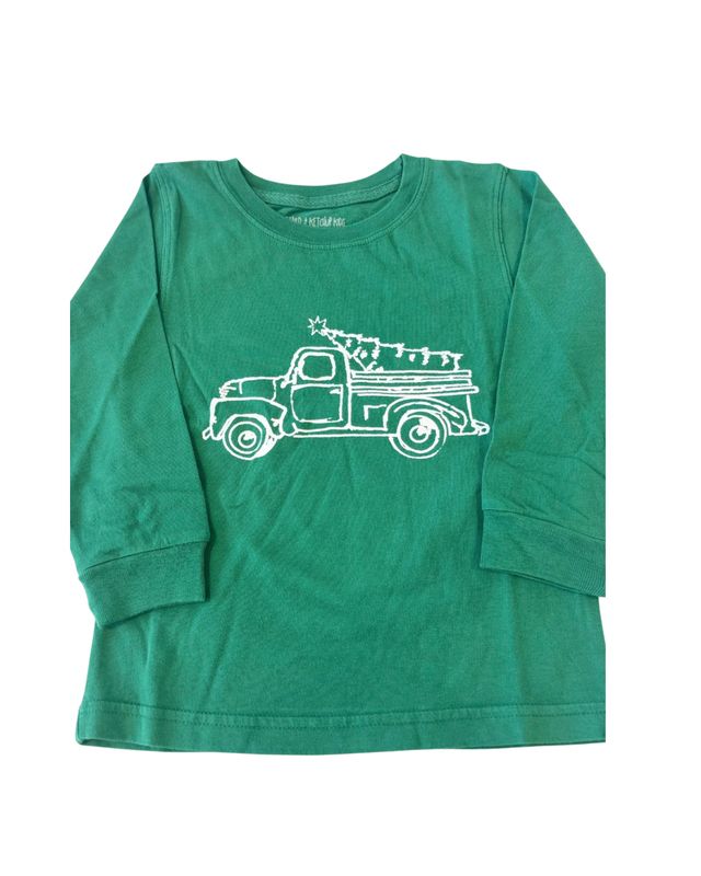 Green Truck with Tree T-Shirt