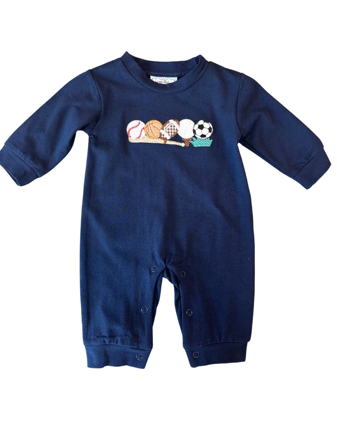 Sports Applique Boys Romper
