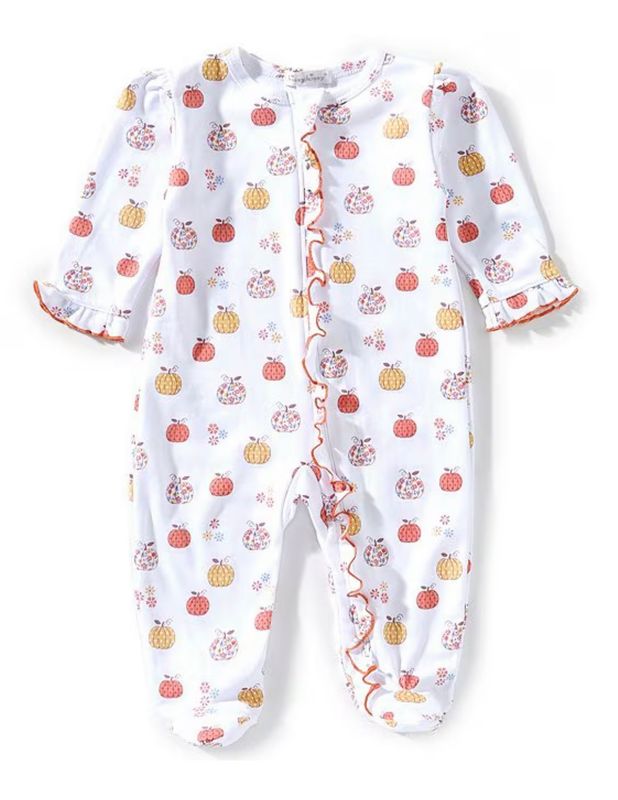 Pumpkin Patch Flowers Footie