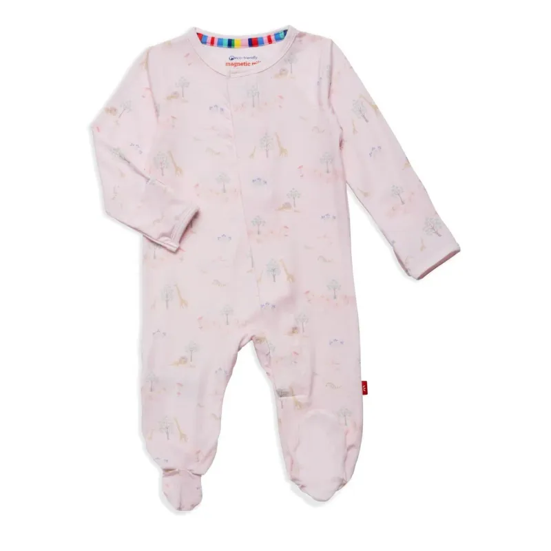 Pink Serene Safari Footie