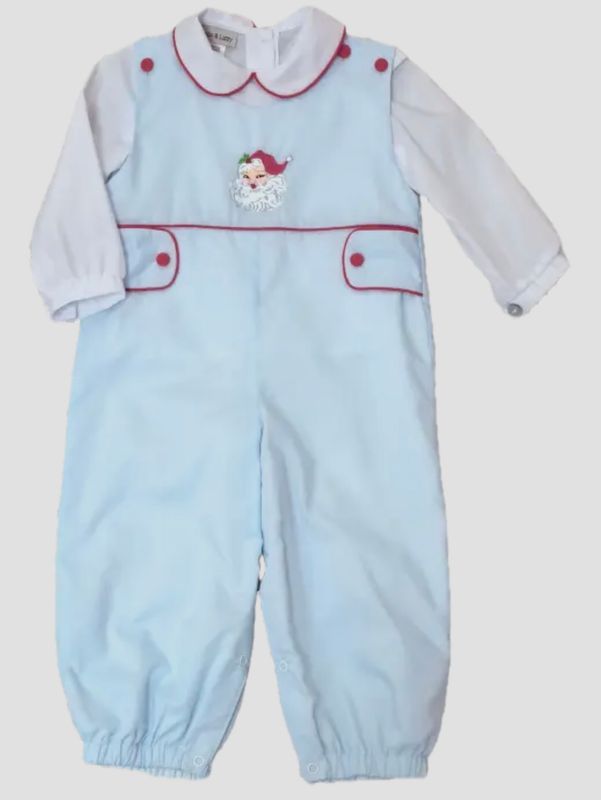 Boys Santa Claus Overall Set