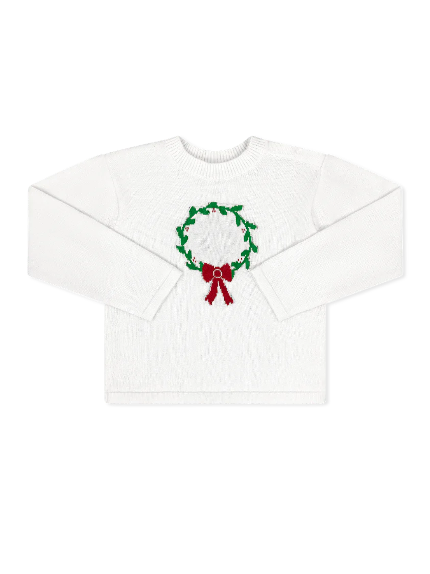 Cozy Up Sweater with Wreath
