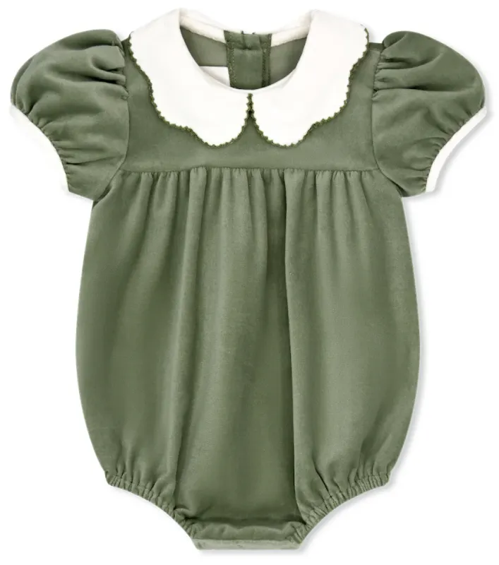 Special Moments Bubble in Leyland Green Velvet