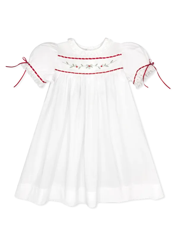 Tiny Town Dress in Winslow White Batiste Holly
