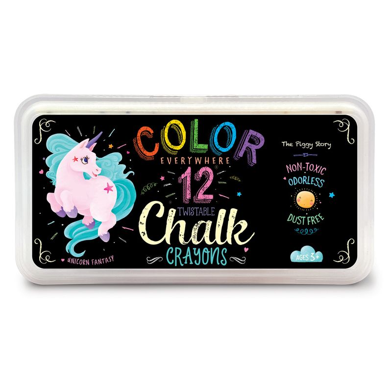 Color Everywhere Twistable Chalk Crayons- Unicorn Fantasy