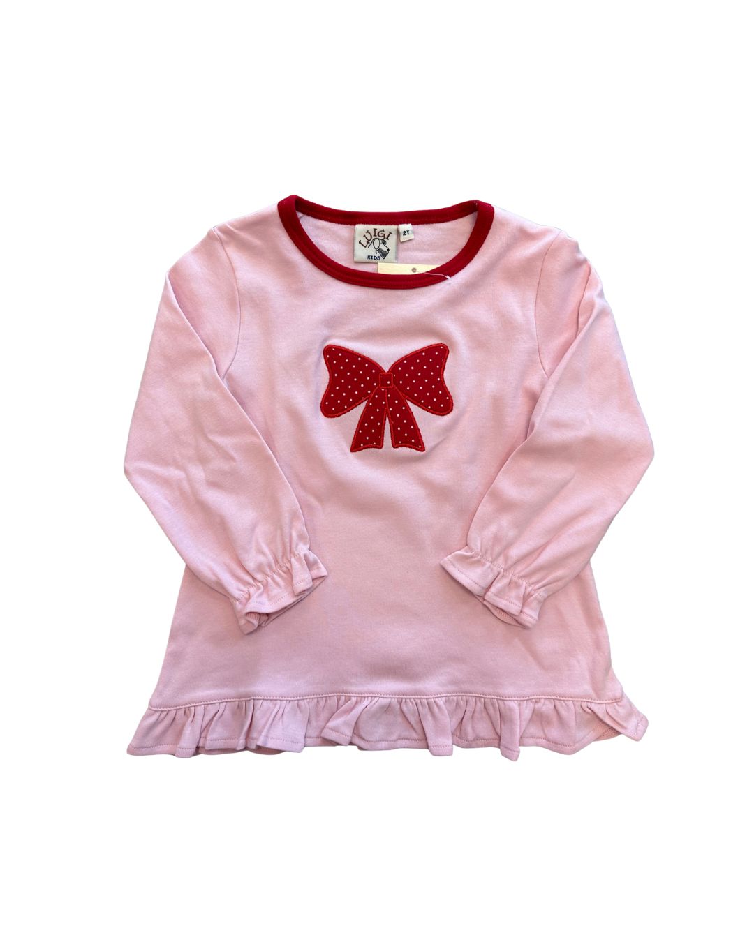 Bow Ruffle Swing Top