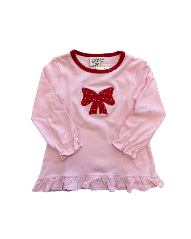 Bow Ruffle Swing Top