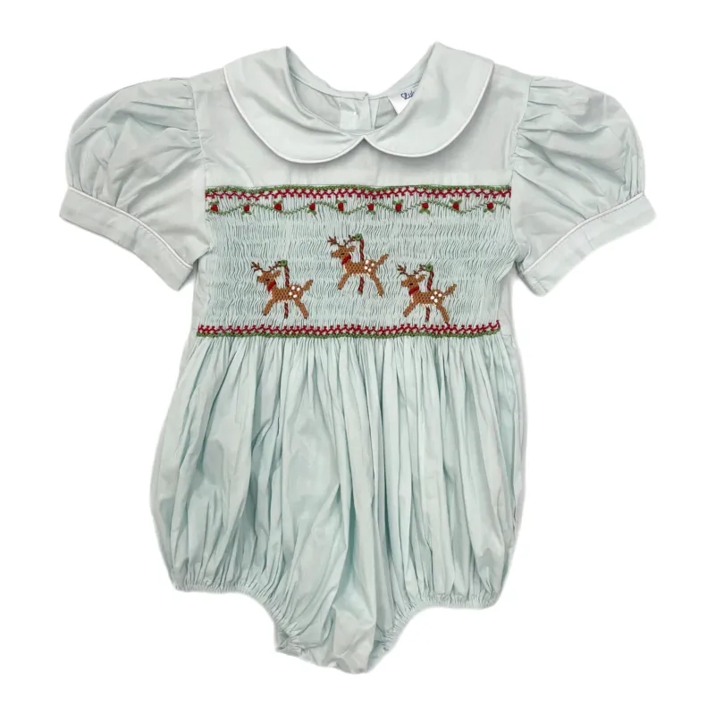 Light Blue Reindeer Girls Bubble