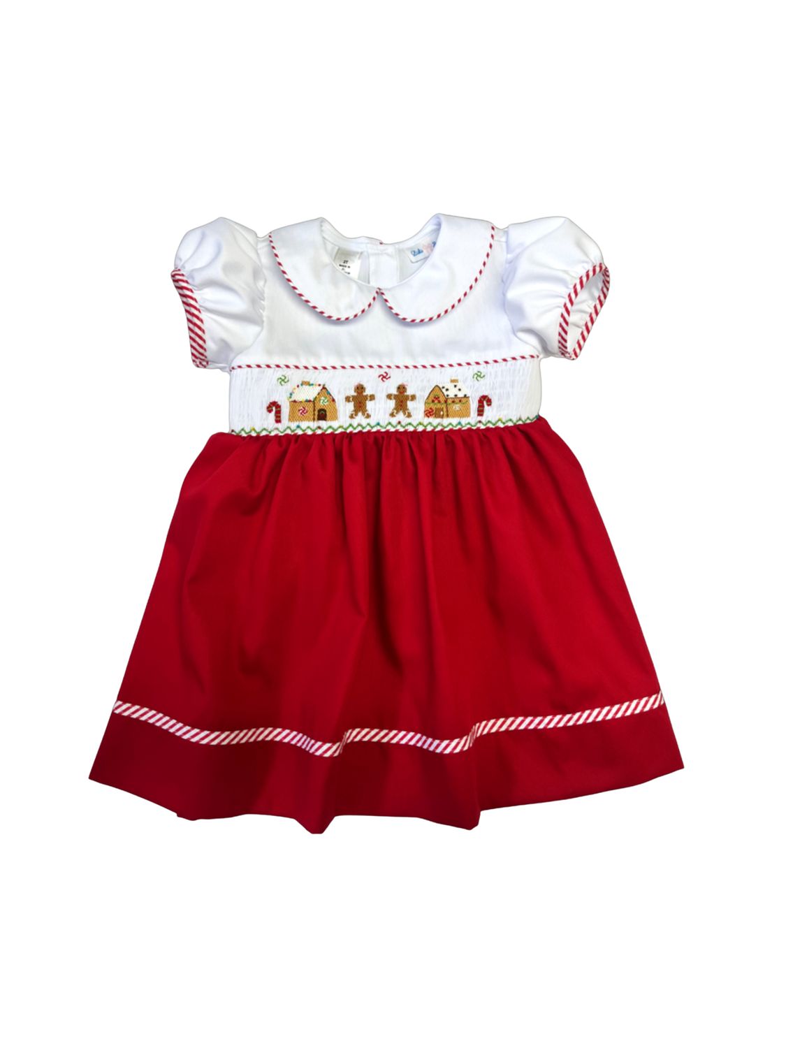 Gingerbread Smocked Waist Dress