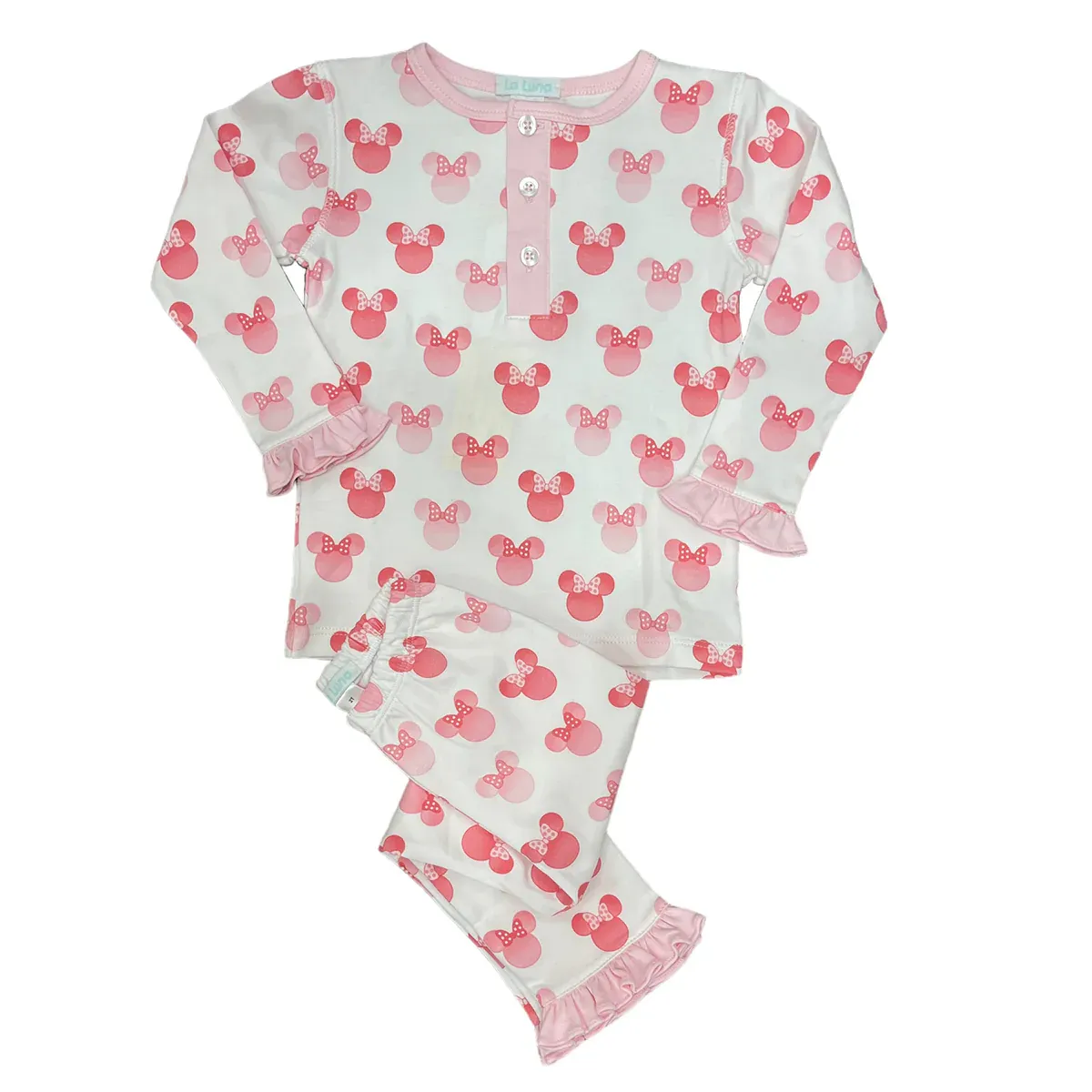 Pima Long Sleeve Minnie PJ Set