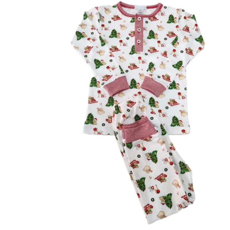 Pima Christmas Long Sleeve PJ Set
