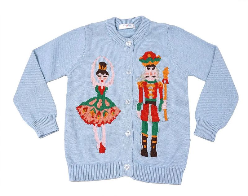 Nutcracker Knit Sweater in Blue