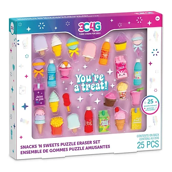 Snacks 'N Sweets Puzzle Eraser Set