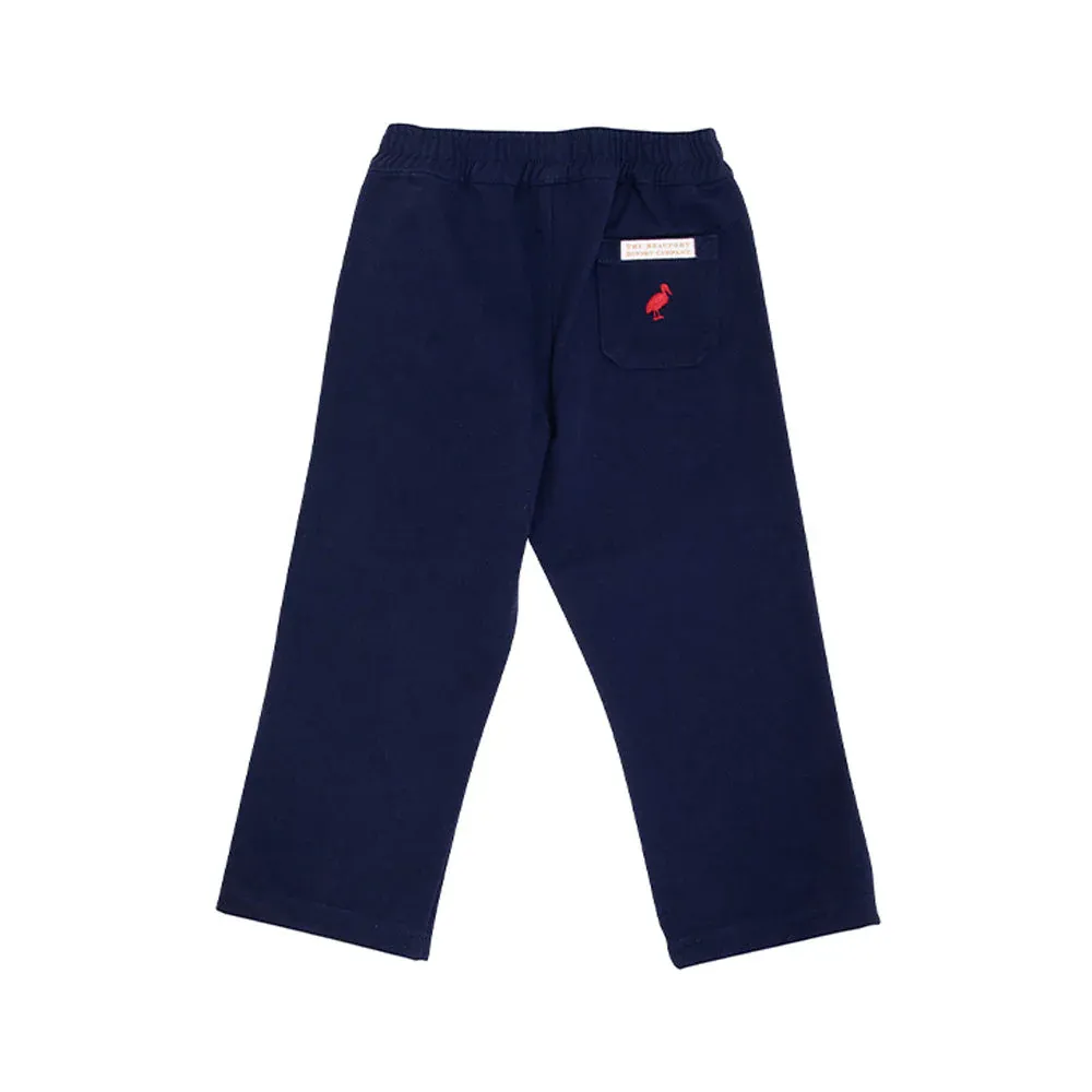 Nantucket Navy with Richmond Red Stork Sheffield Pants- Twill