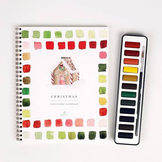 Christmas Watercolor Workbook