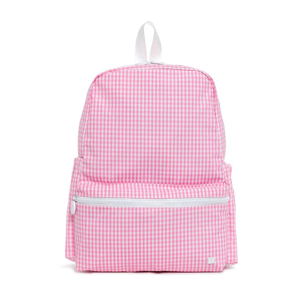 TRVL Backpacker- Pink Gingham