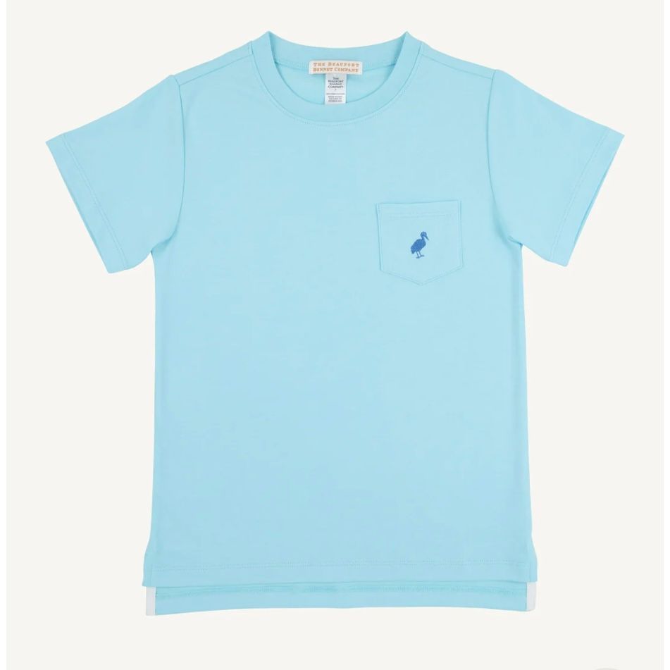 Carter Crewneck in Belhaven Blue/Wood Boat Blue