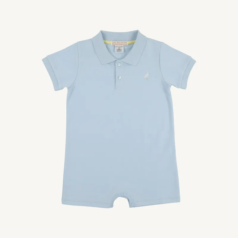 Sir Propers Pima Romper in Buckhead Blue