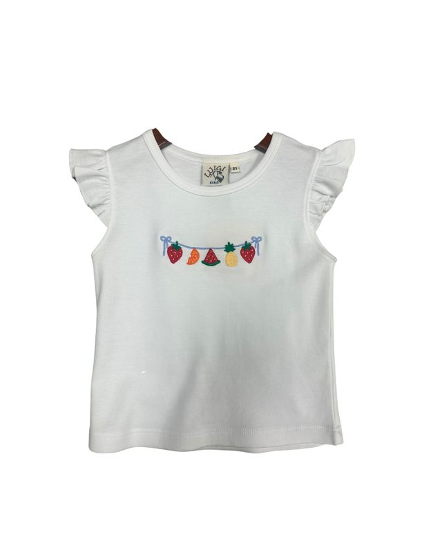 Fruit and Bows Flutter Sleeve Tee