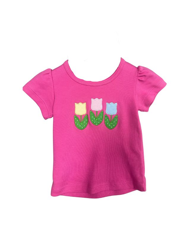 Three Tulips Hot Pink Tee