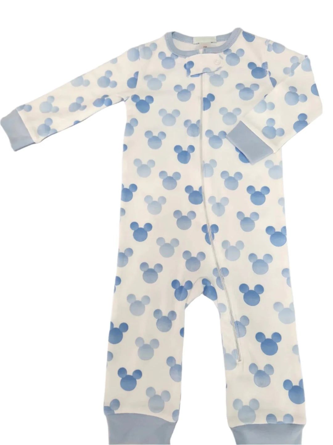 Mickey Pima Footless Zipper PJ
