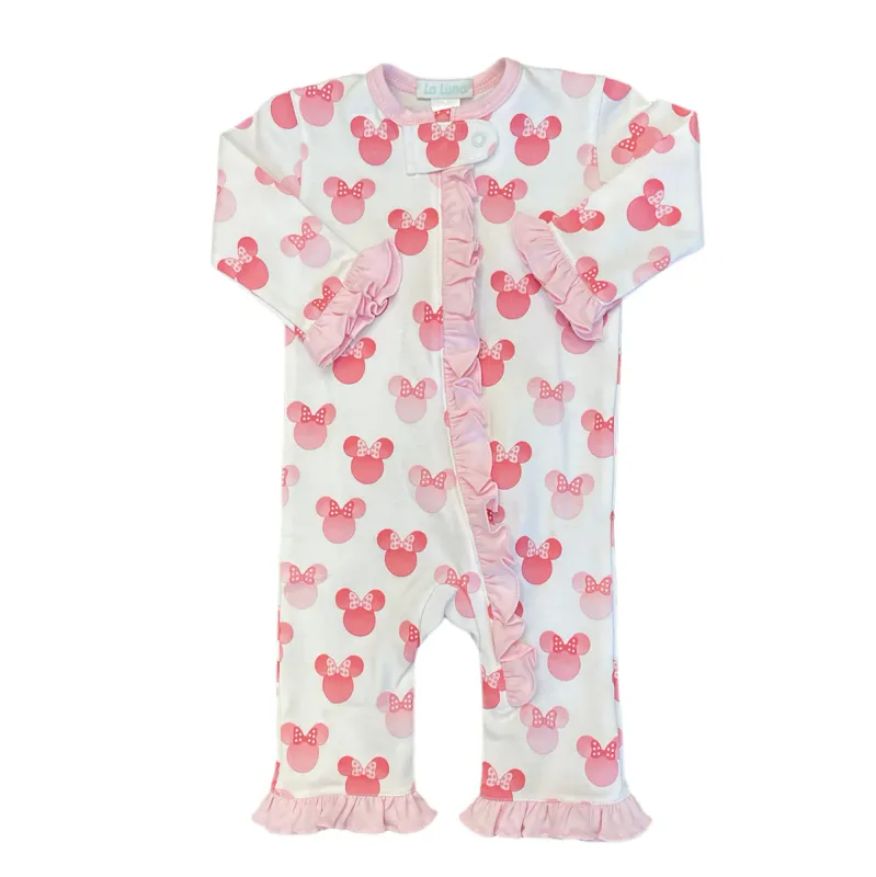 Minnie Pima Footless Zipper PJ