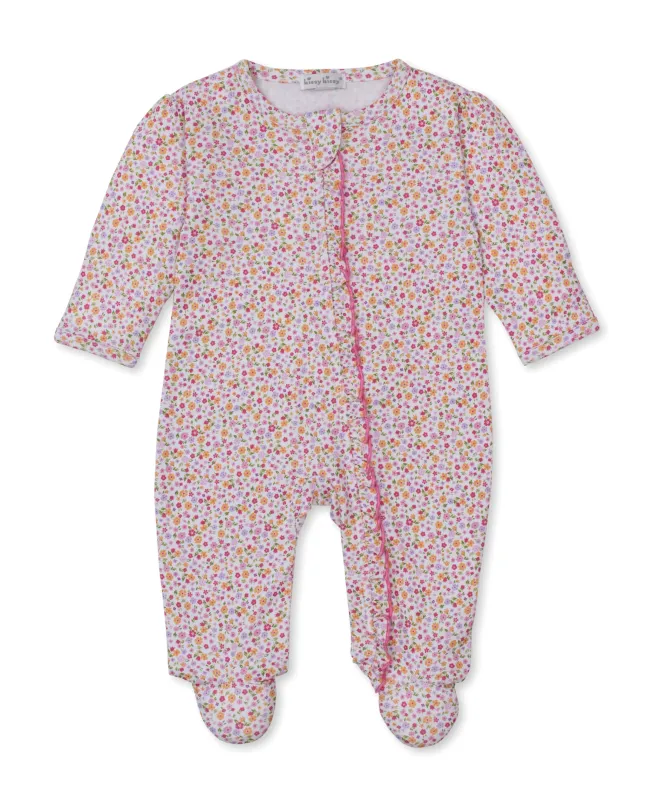 Blossoming Bows Zipper Footie