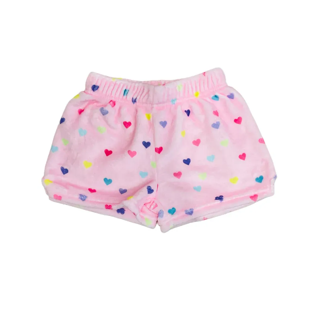 Heart Confetti Plush Shorts