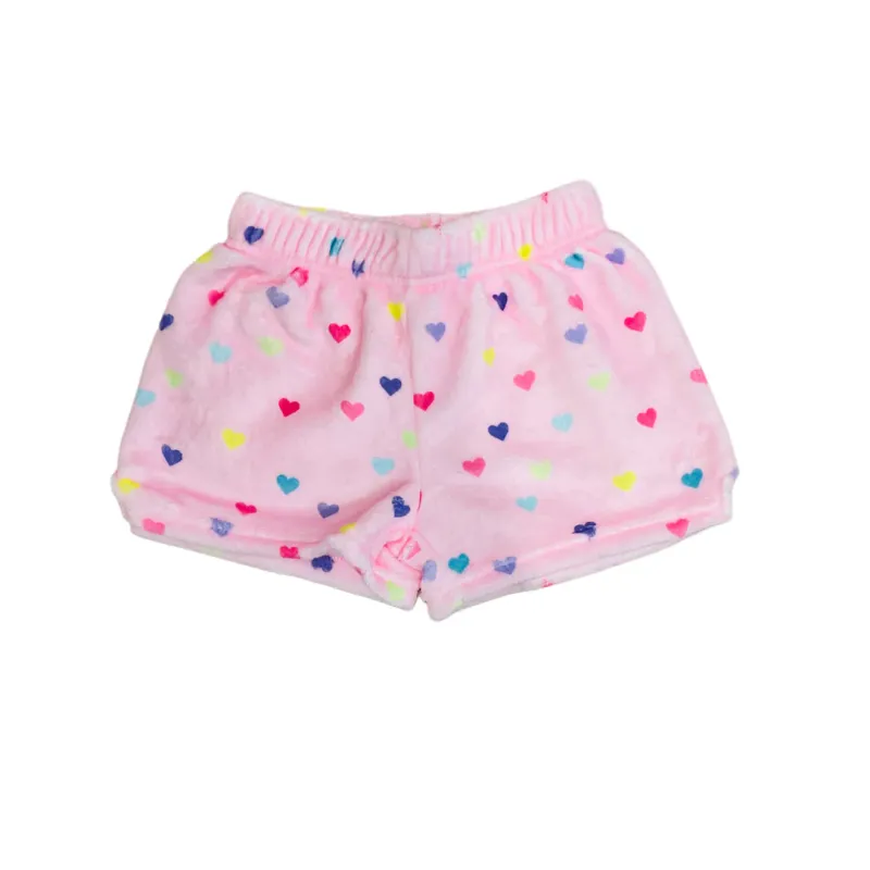 Heart Confetti Plush Shorts