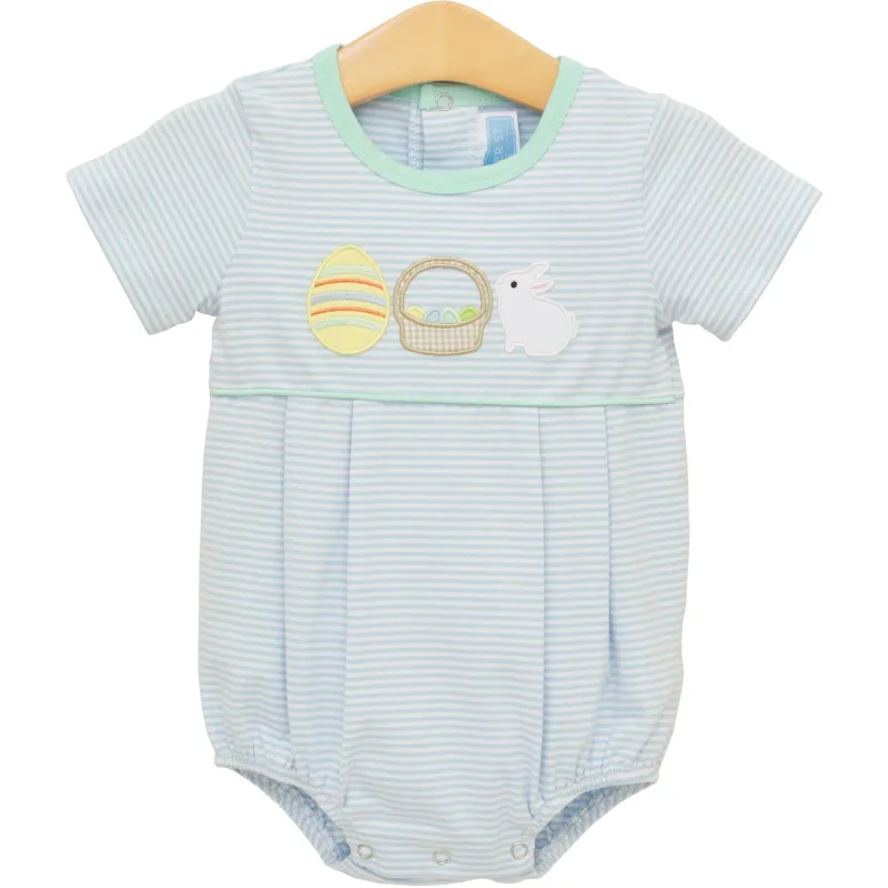 Bunnies and Baskets Bubble in Blue