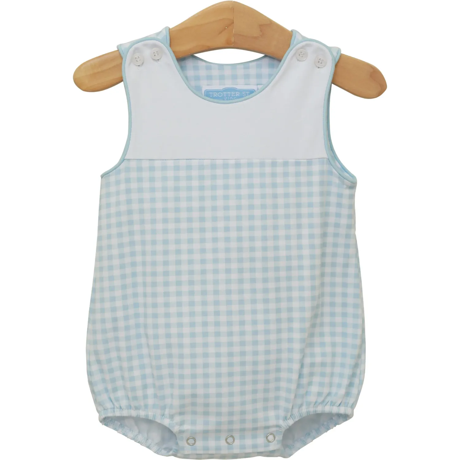 Madden Bubble in Light Blue Gingham