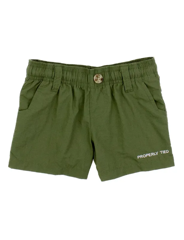 Olive Boys Mallard Shorts