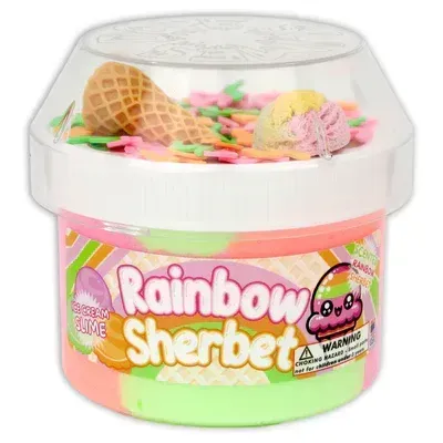 Rainbow Sherbet Slime