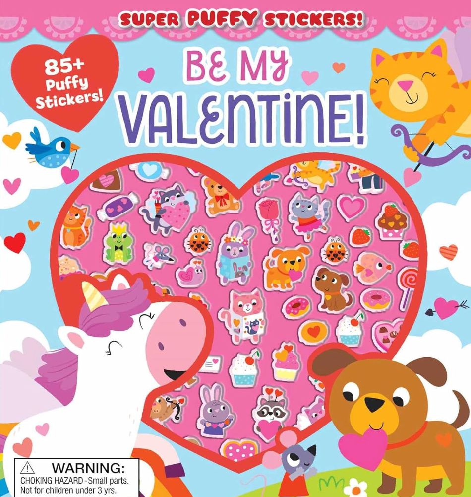 Super Puffy Stickers! Be My Valentine