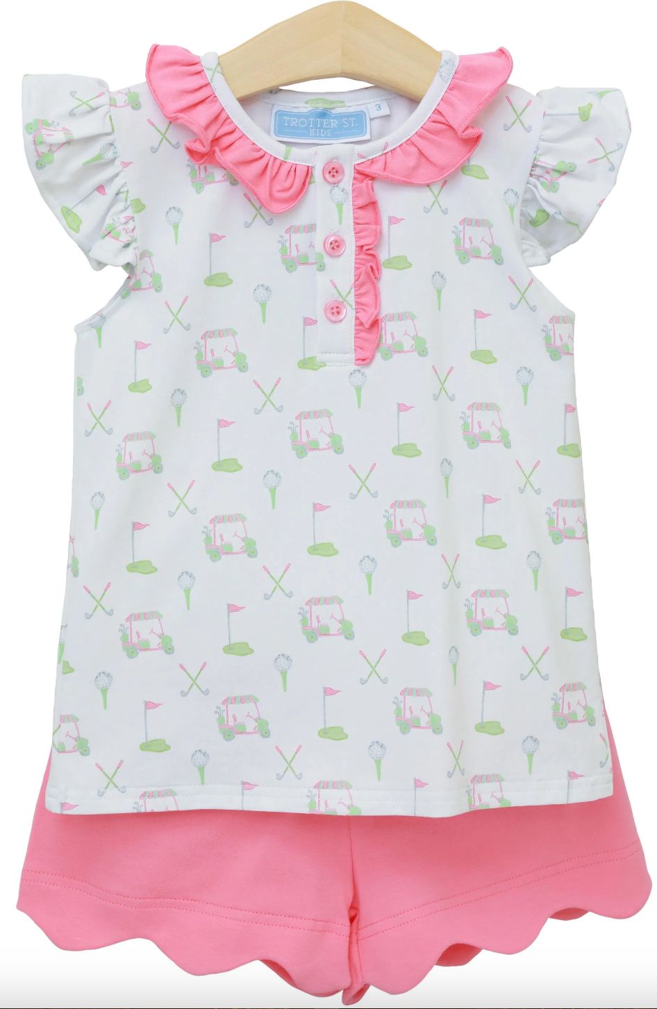 Caddy Club Scalloped Short Set