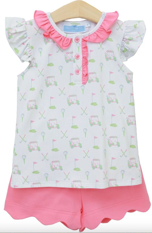 Caddy Club Scalloped Short Set