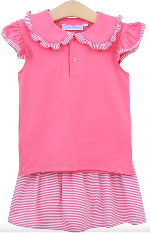 Camilla Skort Set- Pink Stripe