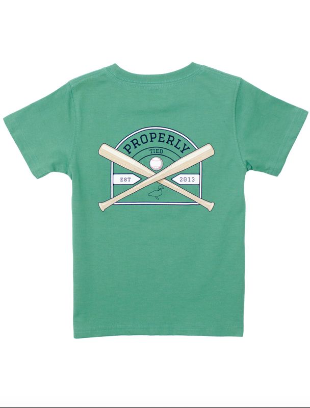 Baseball Shield Short Sleeve Ivy T-Shirt