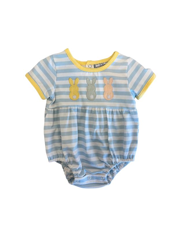 Bunny Applique Boys Bubble