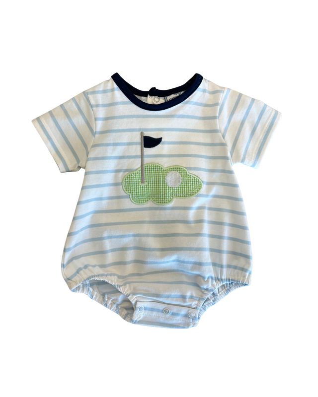 Golf Applique Boys Bubble