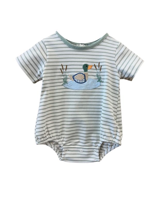 Duck Applique Boys Bubble