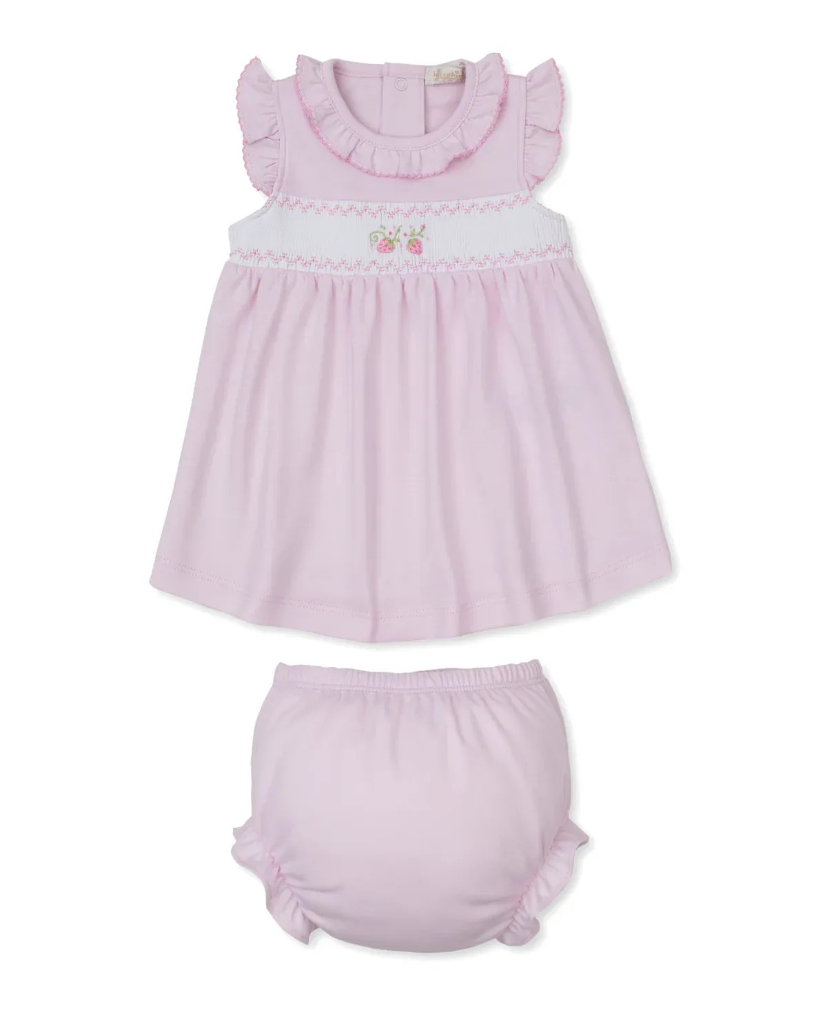 Strawberry Embroidered Dress Set