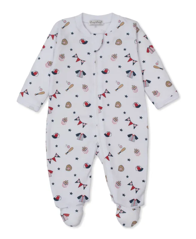 Play Ball Zipper Footie
