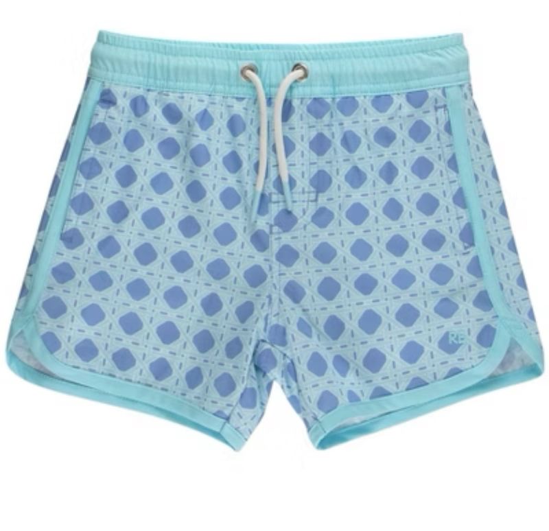 Periwinkle Blue Performance Hybrid Dolphin Hem Swim Trunks