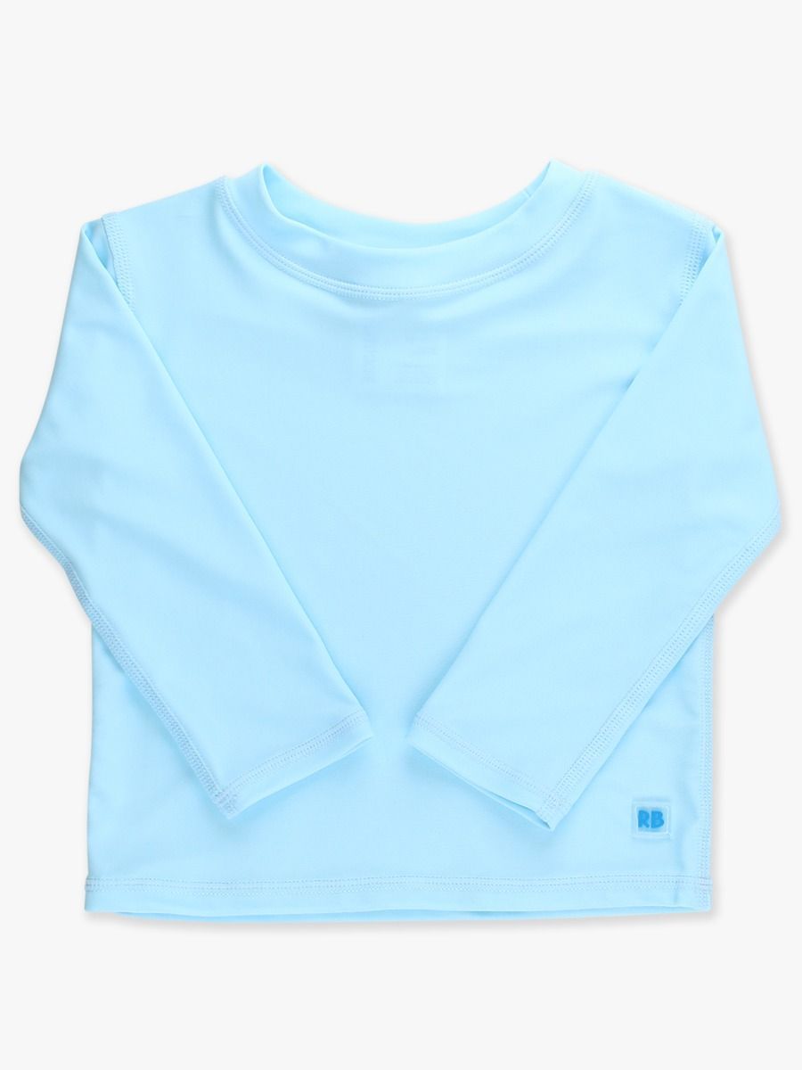 Long Sleeve Zipper Rash Guard- Blue Breeze