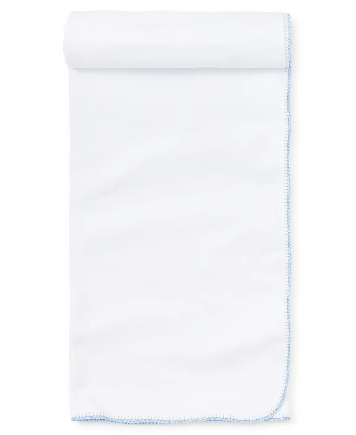 Basics Blanket in White/Blue