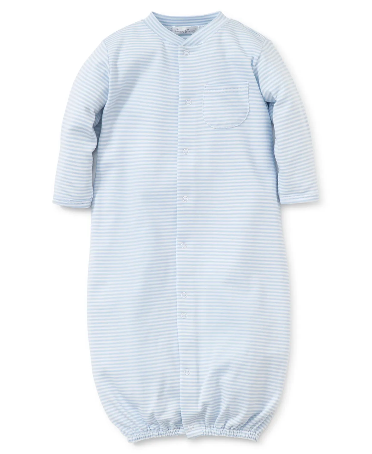 Striped Converter Gown in Blue Stripe
