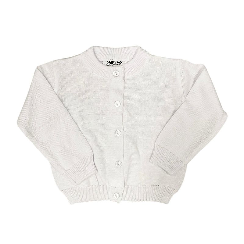 Button Down Cardigan in White