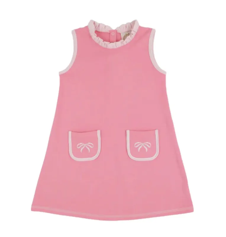 Lizzie's Luxe Leisure Dress in Romany Rose/Palm Beach Pink