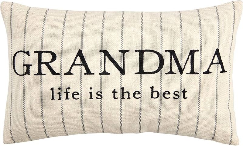 Grandma Striped Pillow
